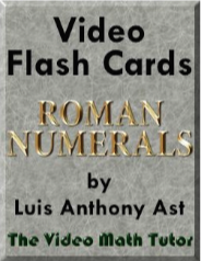 Roman Numerals Video Flash Cards
