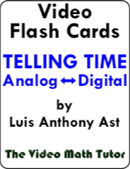 Telling Time Video Flash Cards