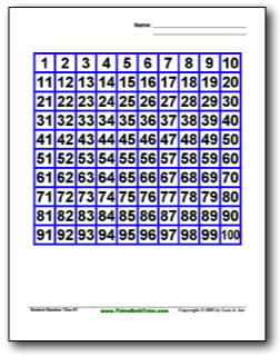 [Sample Image, Student Number Tiles]